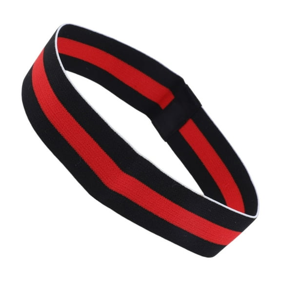 Unique Bargains Anti-Slip Headband Elastic Headband for Sport Black Red 1 Pc