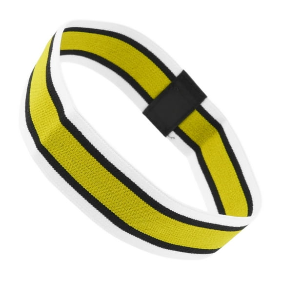 Unique Bargains Anti-Slip Headband Elastic Headband for Sport White Black Yellow 1 Pc