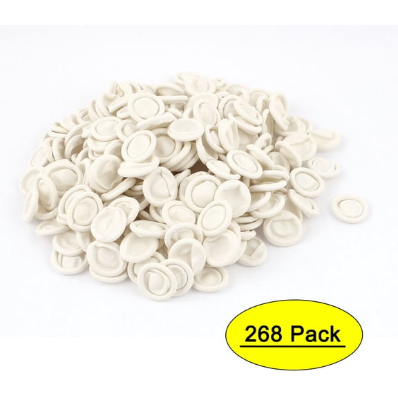 Unique Bargains Anti Static Disposable Latex Finger Cots Tips Covers White 268pcs