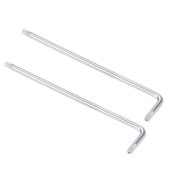 Unique Bargains Anti Tamper Torx Star Key Bit Wrench L-Shape Long Arm CR-V Steel T20