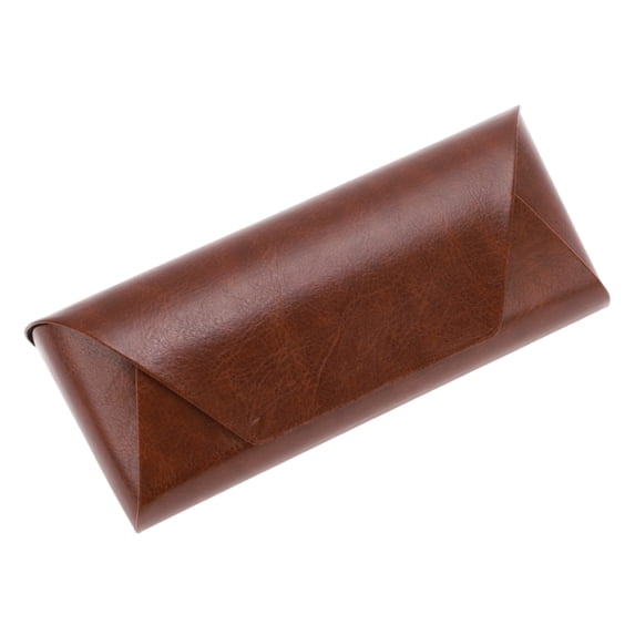 Unique Bargains Anti-pressure Eyeglasses Case Eyeglasses Storage Brown