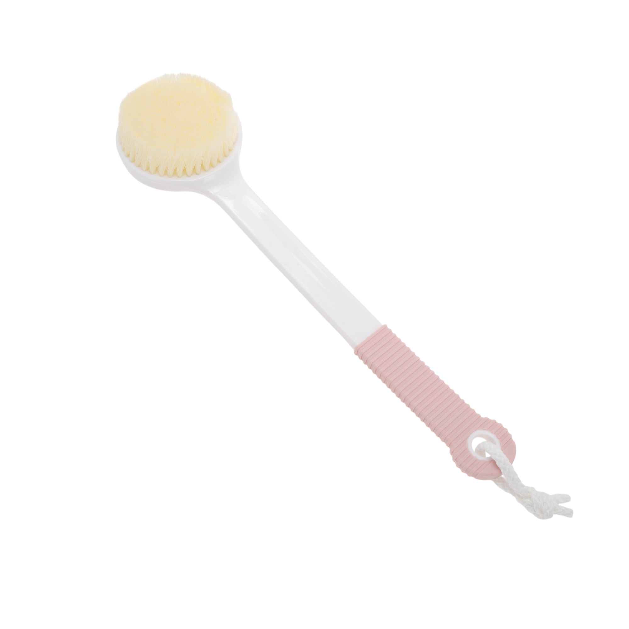 Unique Bargains Anti-slip Long Handle Bath Brush 1 Pc Pink