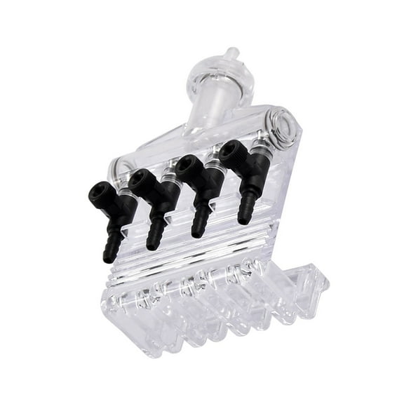 Unique Bargains Aqua Life Air Check Flow Control Swtich Gang Valve 4 Way