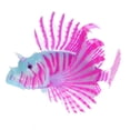 thumbnail image 1 of Unique Bargains Aquarium Artificial Lion Fish Ornament Glowing Simulation Animal Decoration with Suction Cup Purple Blue, 1 of 7