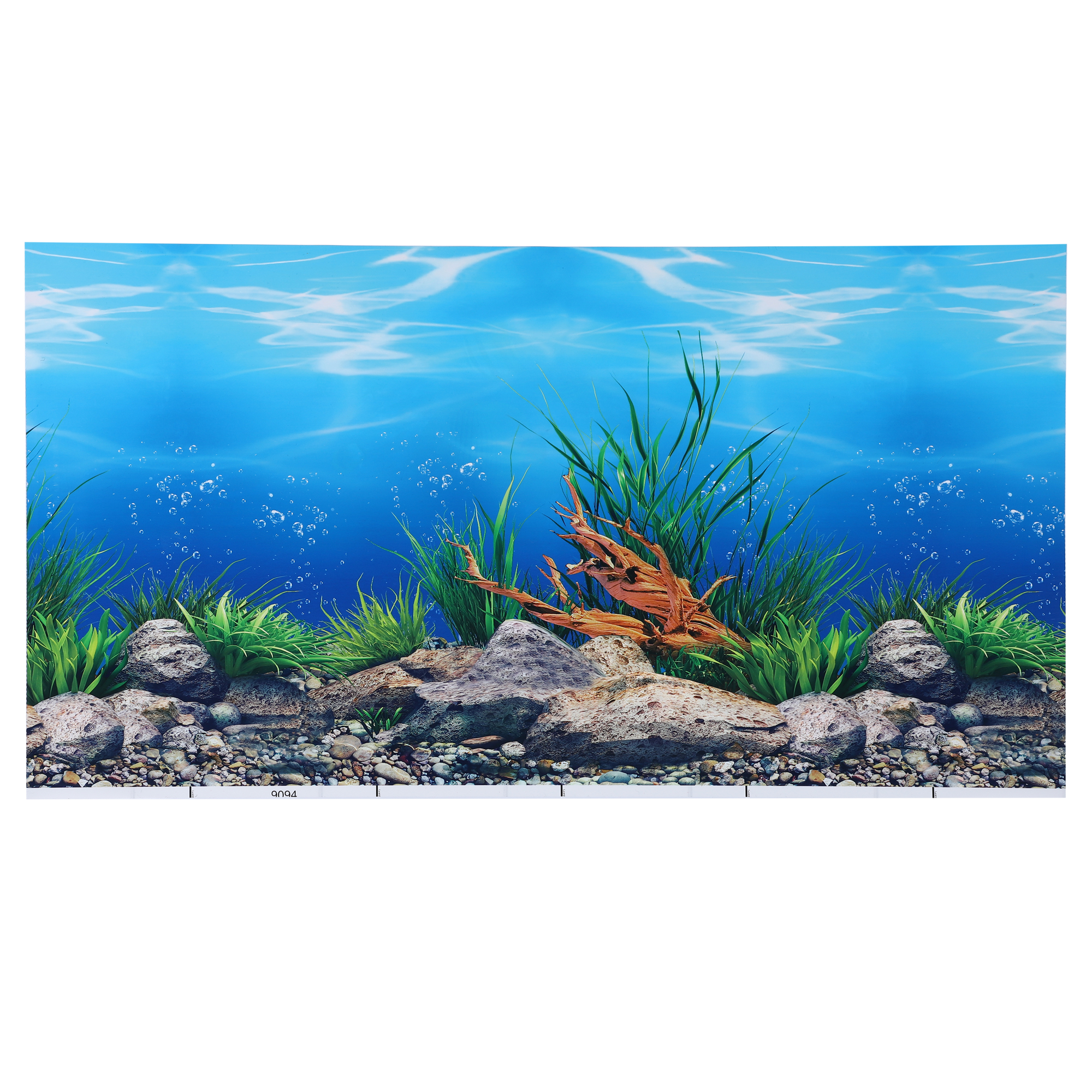 OTVIAP Sun and Desert Style Aquarium Fish Tank Background Poster PVC Adhesive Decor Paper, Fish