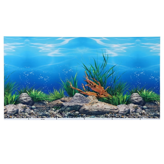 Unique Bargains Aquarium Background Poster Double-sided Fish Tank ...