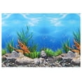 thumbnail image 1 of Unique Bargains Aquarium Background Poster Double-sided Fish Tank Background Decorative Paper Sticker 20.47"x15.75", 1 of 7