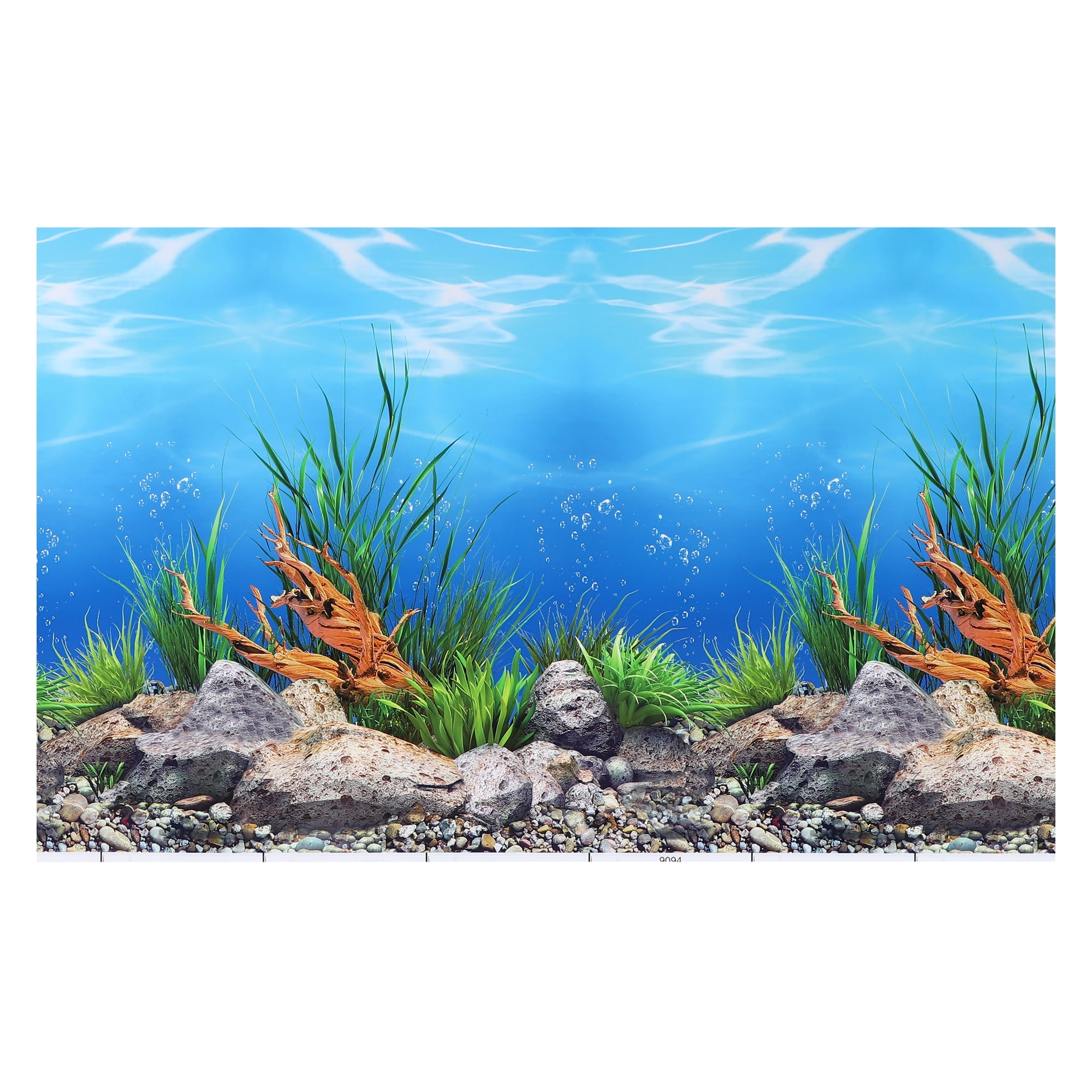 Blue Black Aquarium Background Poster Fish Tank Bahrain