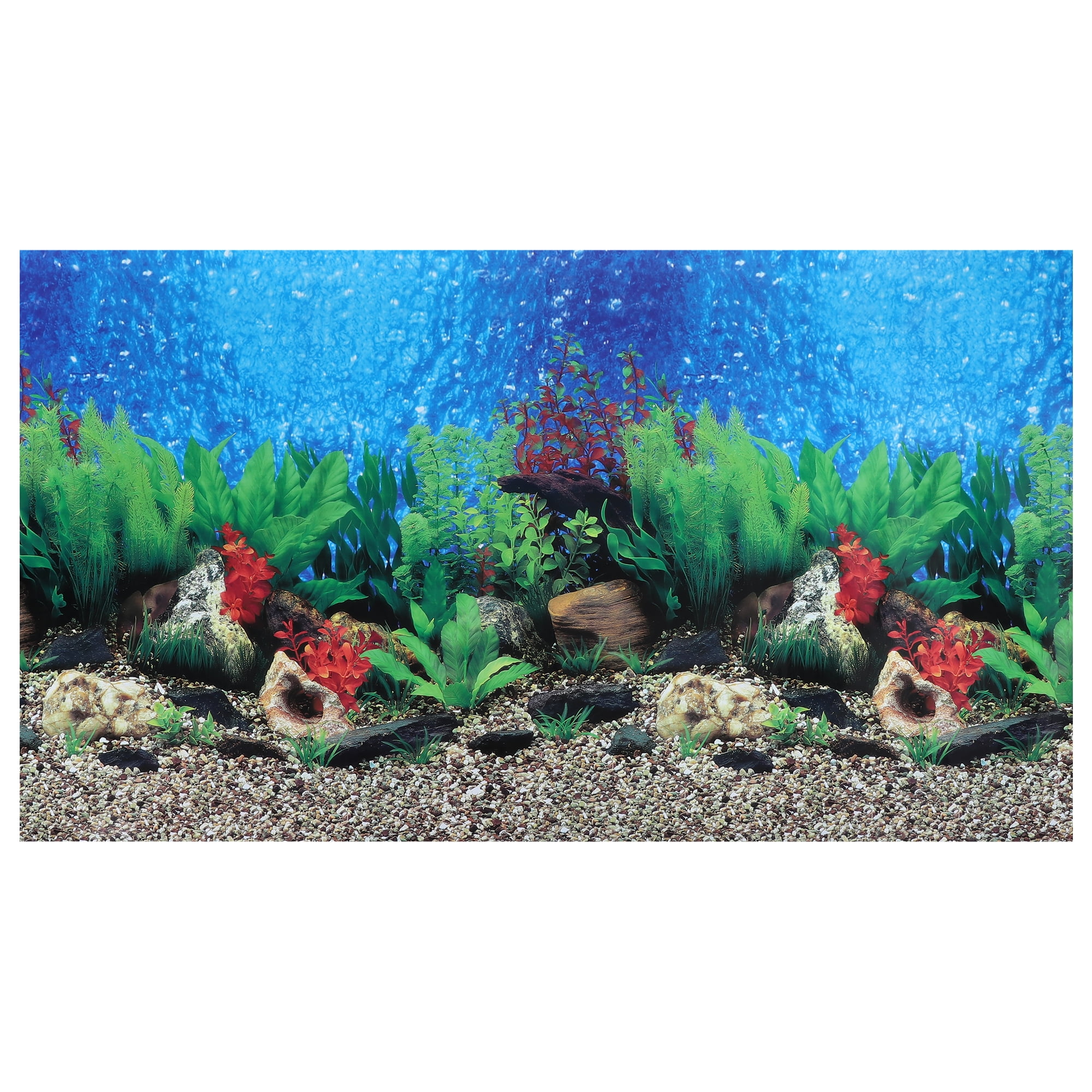 Unique Bargains Aquarium Background Poster Double-sided Fish Tank