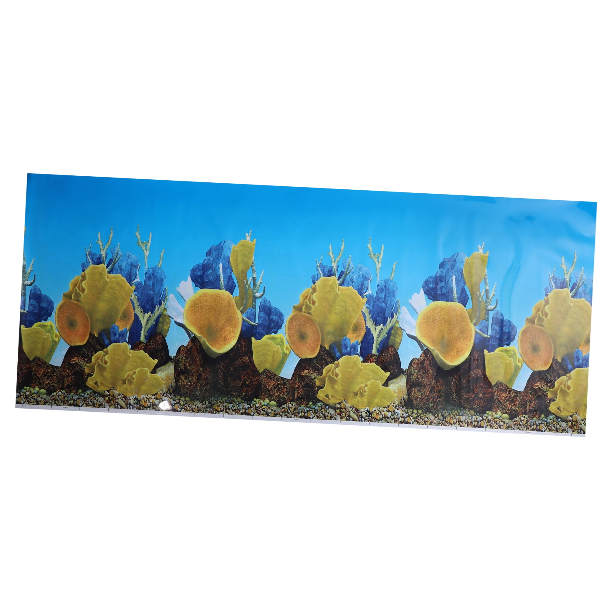 Unique Bargains Aquarium Fish Tank Background Poster Double-sided Fish ...