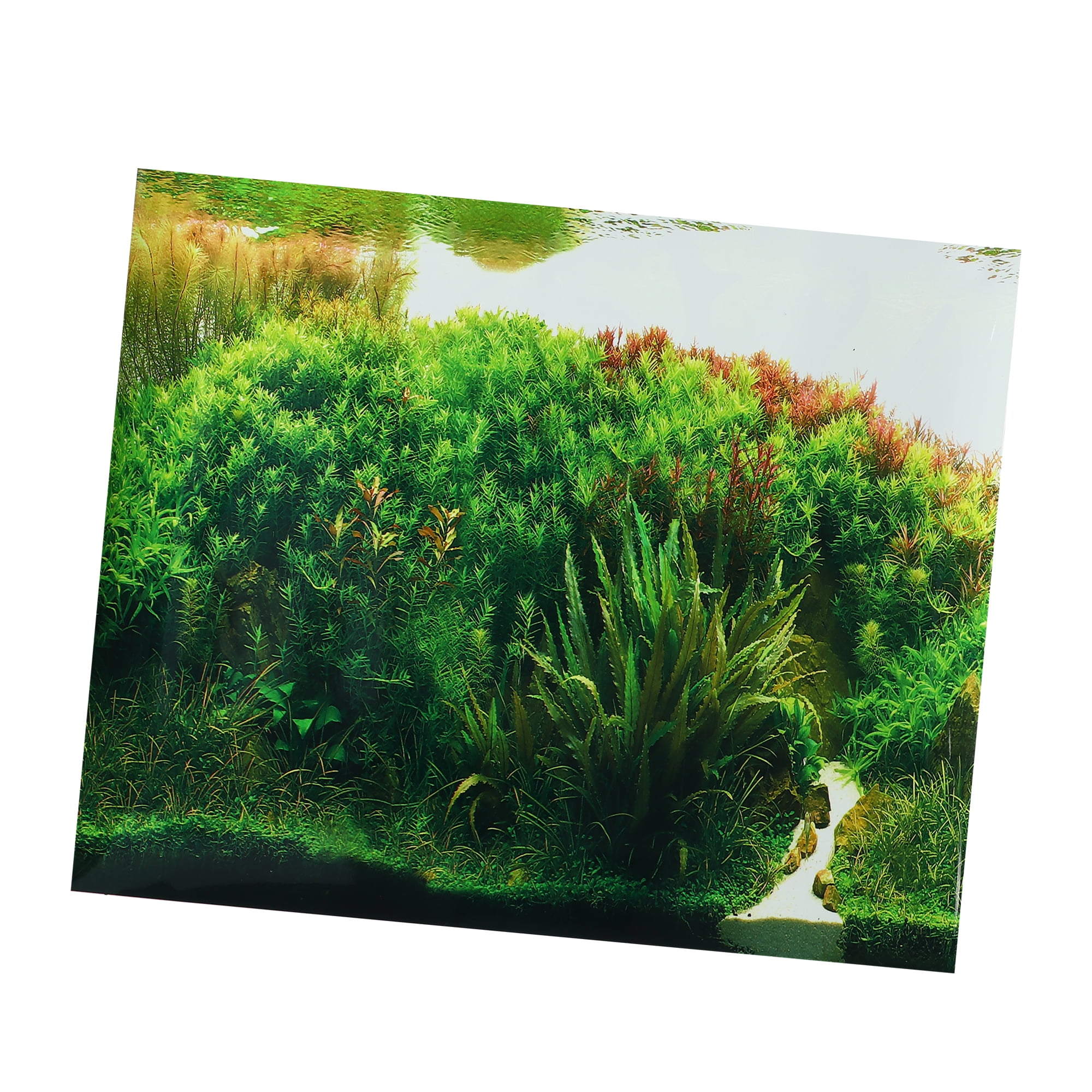 Unique Bargains Aquarium Fish Tank Background Poster Sticker Double ...