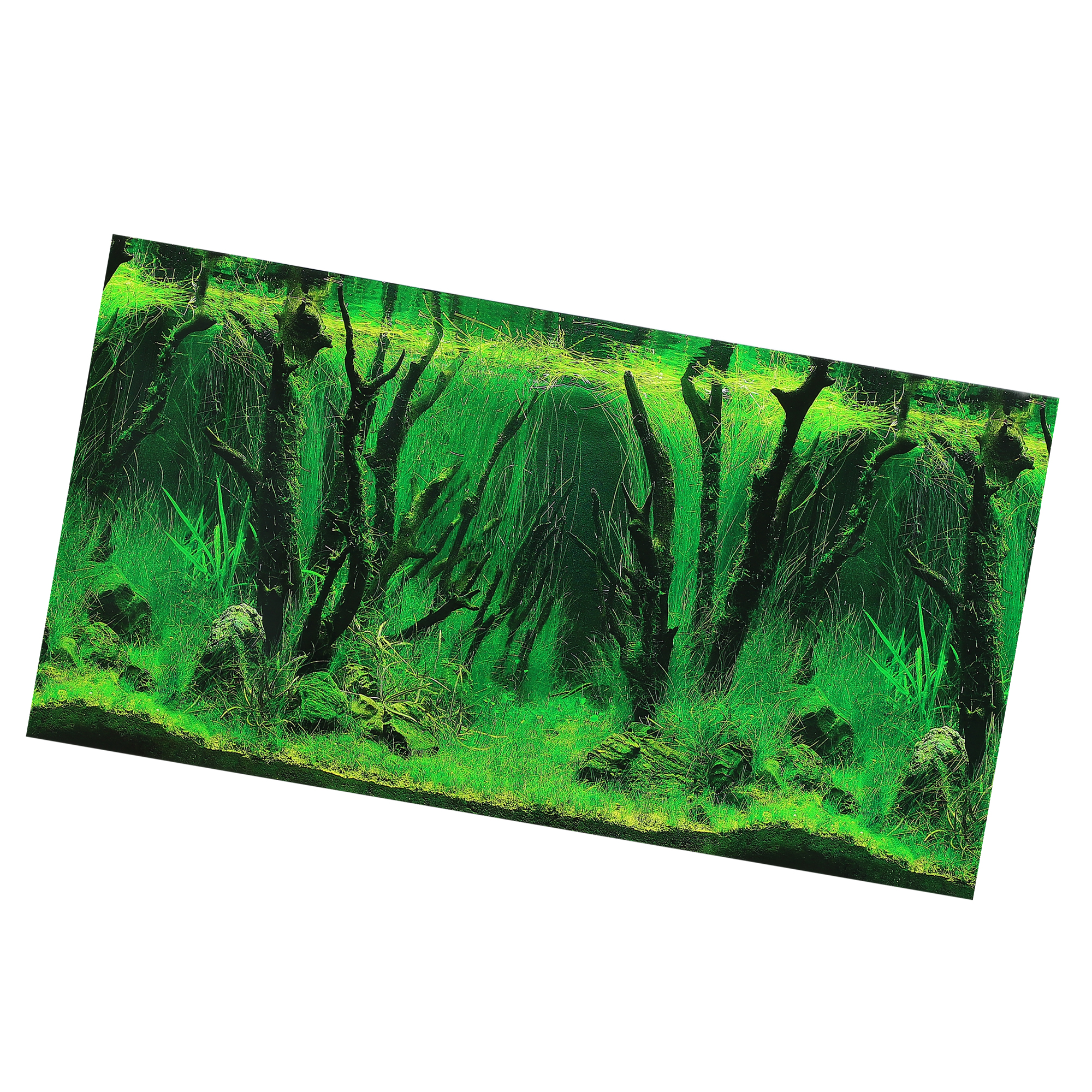 Unique Bargains Aquarium Fish Tank Background Poster Sticker Double ...