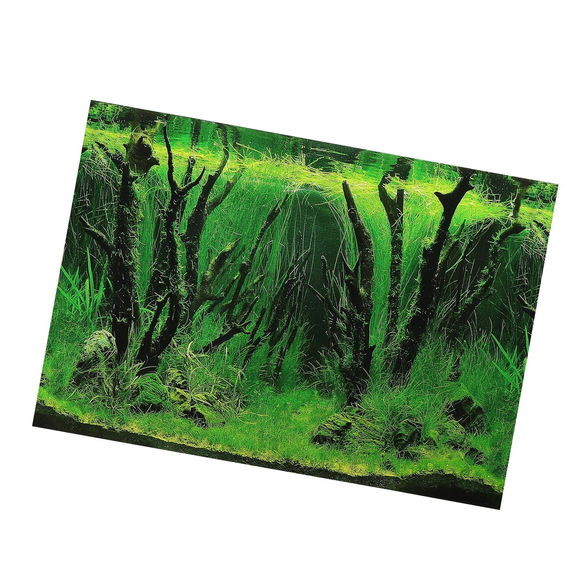 Unique Bargains Aquarium Fish Tank Background Poster Sticker Double ...