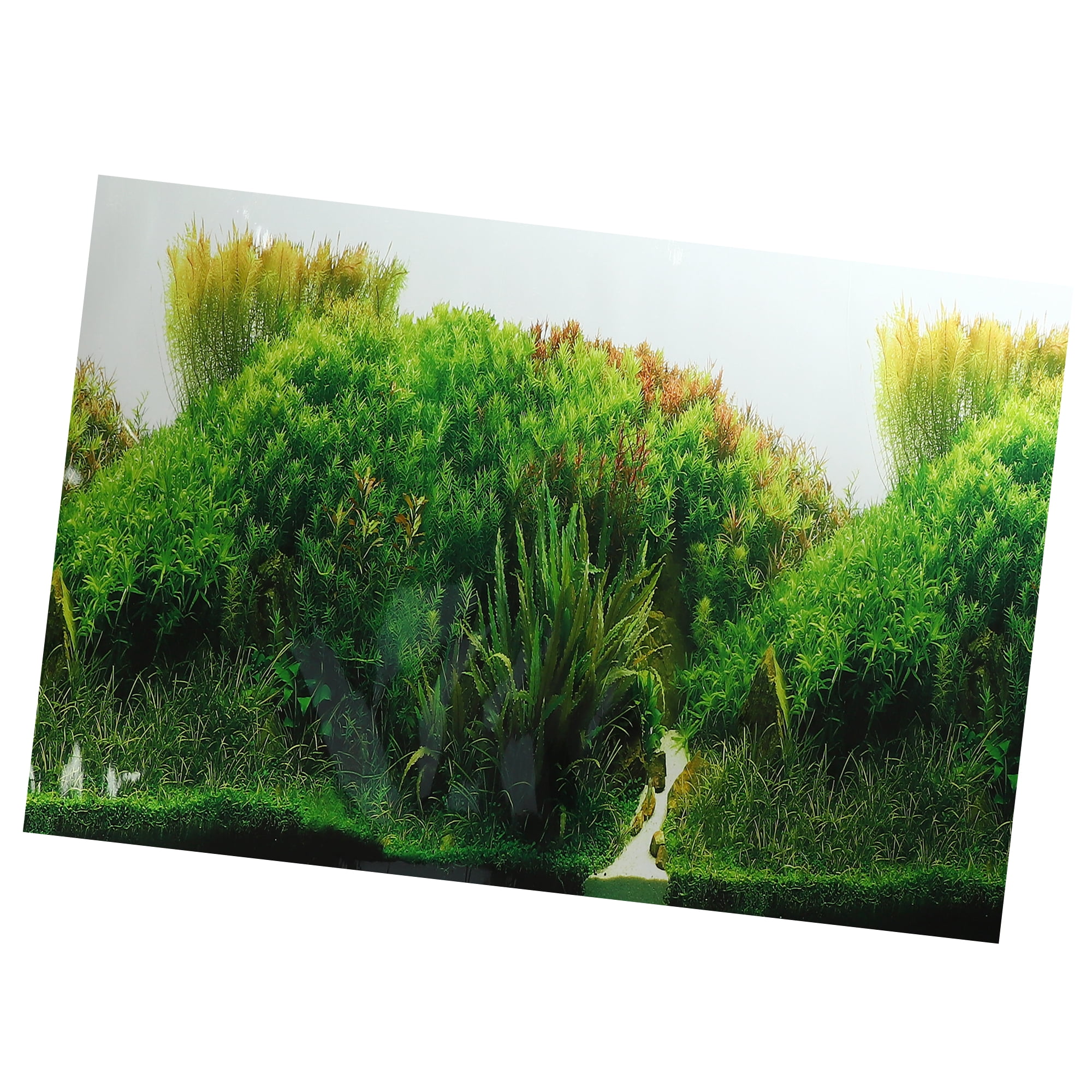 Unique Bargains Aquarium Fish Tank Background Poster Sticker Double ...