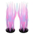 thumbnail image 1 of Unique Bargains Aquarium Glowing Kelp Plant Fluorescence Coral Decor for Aquarium Decor Pink 2pcs, 1 of 7