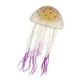 thumbnail image 1 of Unique Bargains Aquarium Jellyfish Glow Decor Fish Tank Fluorescent Jellyfish Ornament Purple 2.2"x4.5" with Suction Cup, 1 of 6