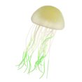 thumbnail image 1 of Unique Bargains Aquarium Jellyfish Glow Decor Fish Tank Fluorescent Jellyfish Ornaments Green 2.2"x4.5" with Suction Cup, 1 of 6