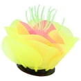 thumbnail image 1 of Unique Bargains Aquarium Simulation Coral Aquatic Flower Silicone Fluorescent Coral Glow Ornaments Fish Tank Yellow, 1 of 7