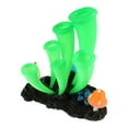 thumbnail image 1 of Unique Bargains Aquarium Simulation Horn Coral Silicone Fluorescent Coral Glow Ornaments Fish Tank Landscape Decor Green, 1 of 7