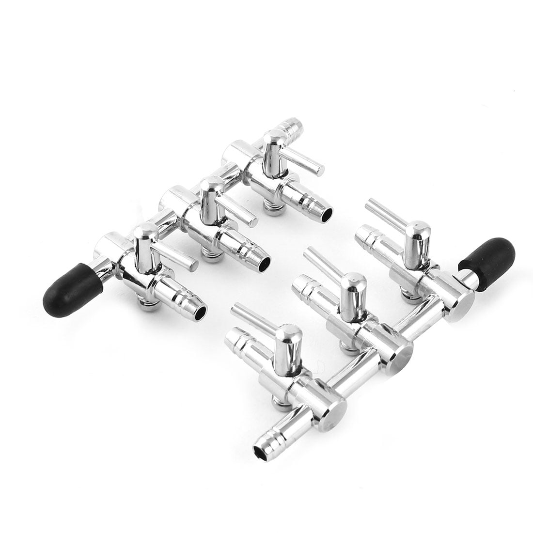 Unique Bargains Aquarium Stainless Steel 3 Way Air Flow Splitter Lever ...