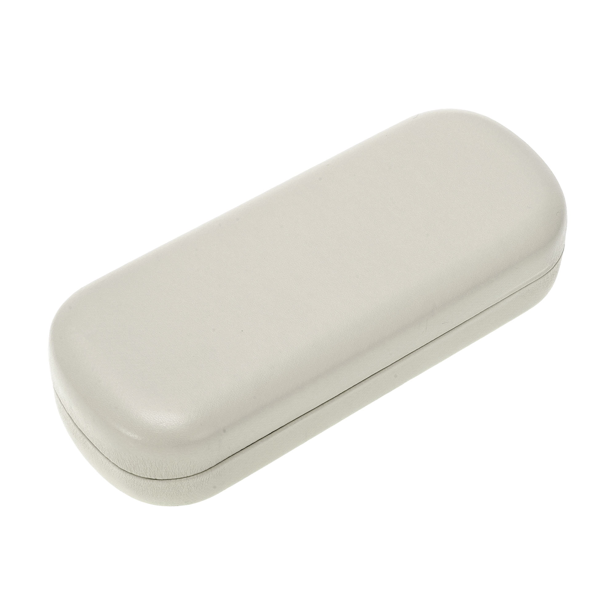 Unique Bargains Arc Portable Eyeglasses Storage 6.5"x2.56"x1.46" Beige Gray
