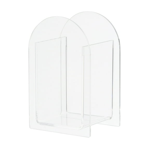 Unique Bargains Arch Acrylic Floral Vase Clear Geometric Decorative Vase for Home Decor Transparent 3x2x5"