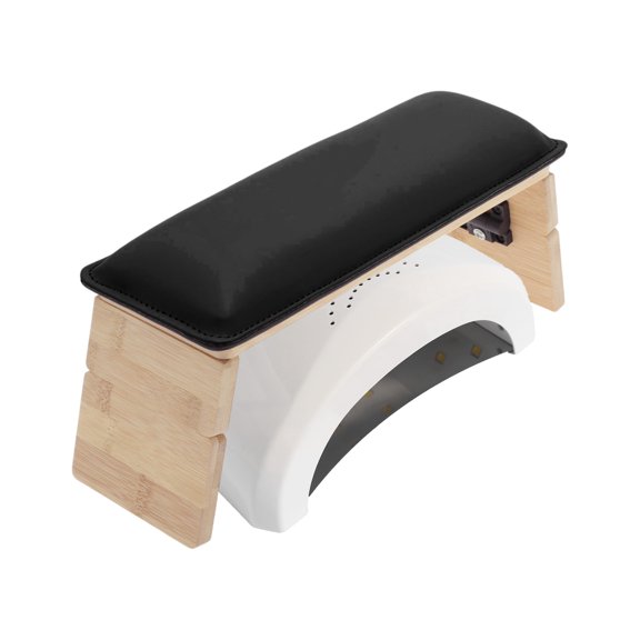 Unique Bargains Arm Rest for Nails Tech Comfortable Supportive Design Nail Arm Rest Cushion Nail Arm Rest Non-Slip Manicure Hand Rest Stand Black 1 Set
