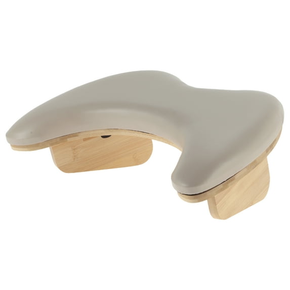 Unique Bargains Arm Rest for Nails Tech U Shaped Nail Arm Rest Manicure Hand Rest With Detachable Brackets Coffee Color