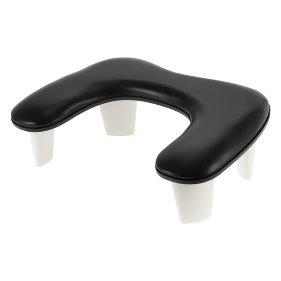 Unique Bargains Arm Rest for Nails Tech U Shaped with Detachable Brackets with Non-slip Pads Arm Rest Pillow Black