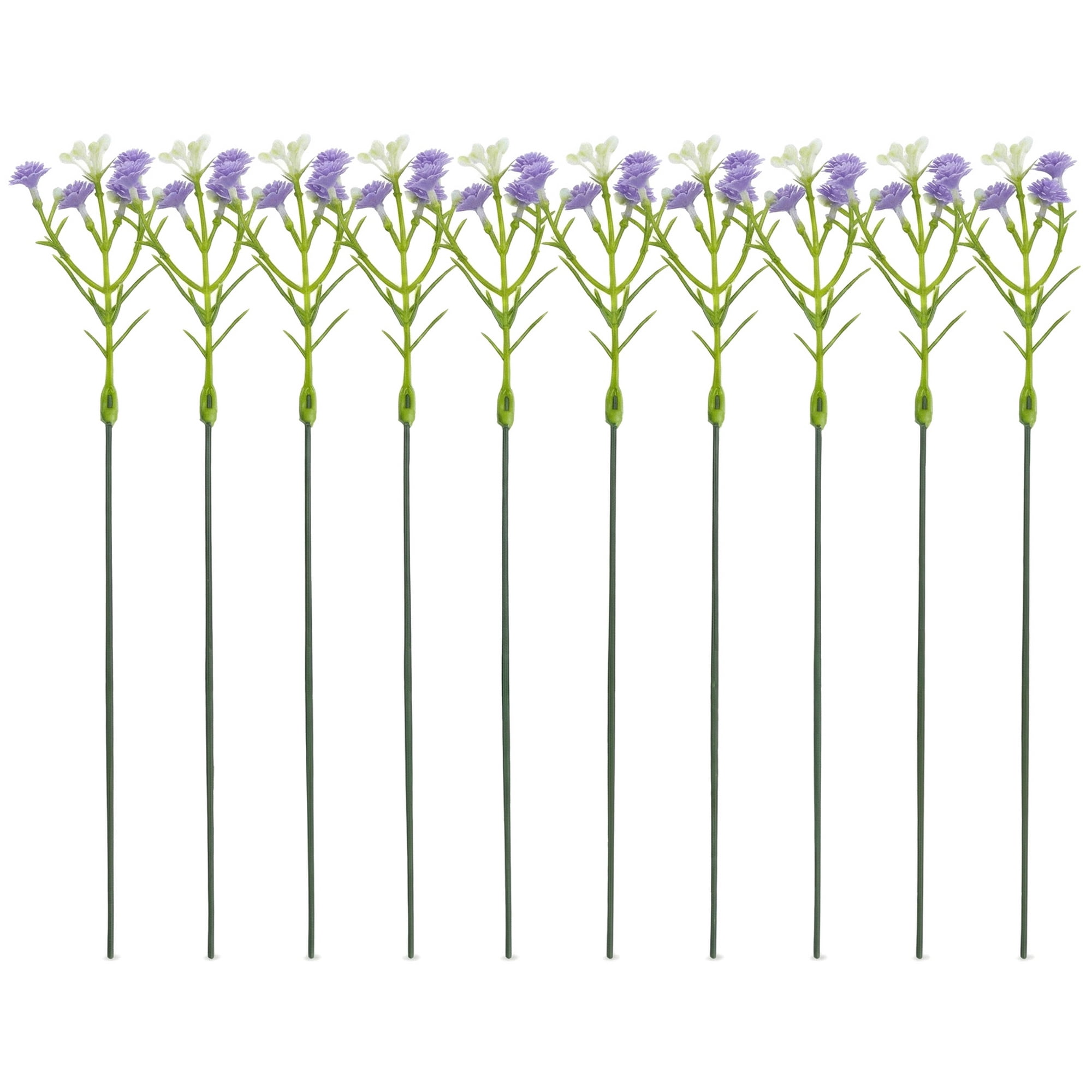 Unique Bargains Artificial Baby's Breath Flowers Faux Bouquets Purple 8.9inch