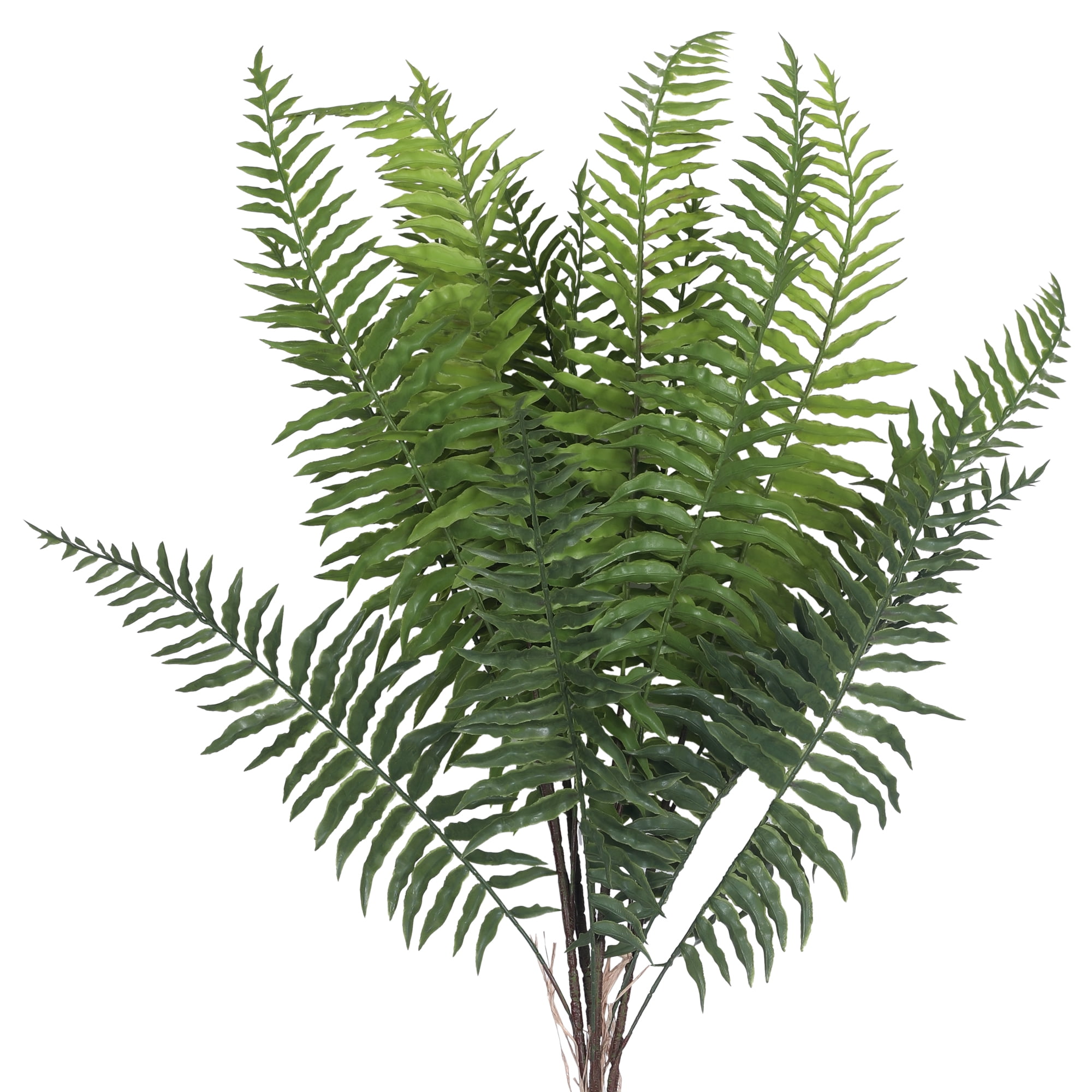 Unique Bargains Artificial Bracken Stems Leaves Faux Greenery Plants Green_Fern