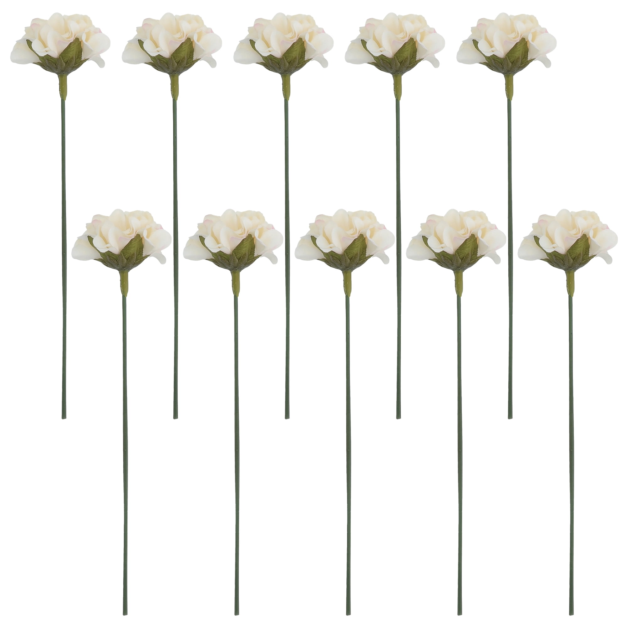 Unique Bargains Artificial Chrysanthemum Silk Mums Bouquets Champagne 7.1inch