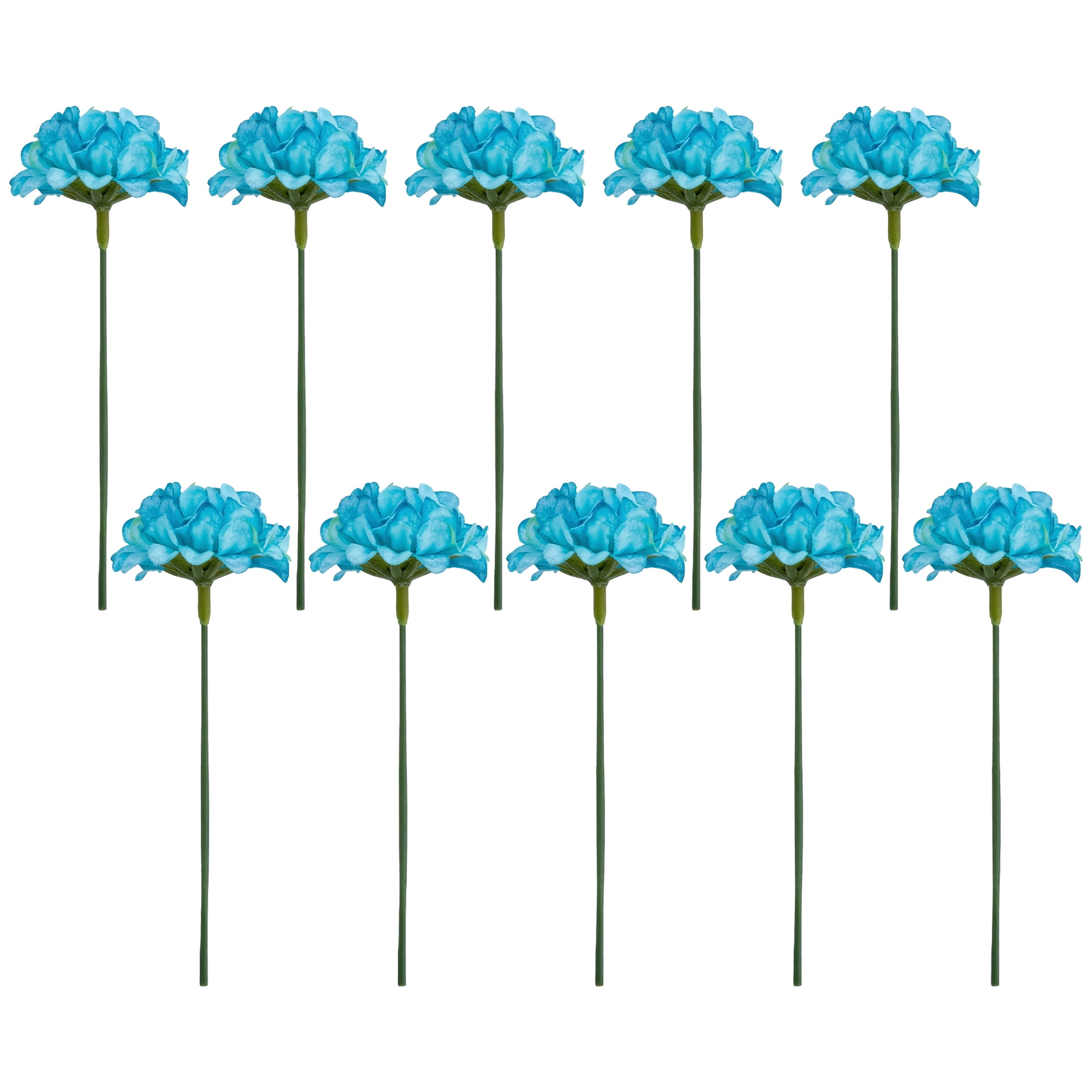 Unique Bargains Artificial Chrysanthemum Silk Mums Bouquets Light Blue 7.1inch