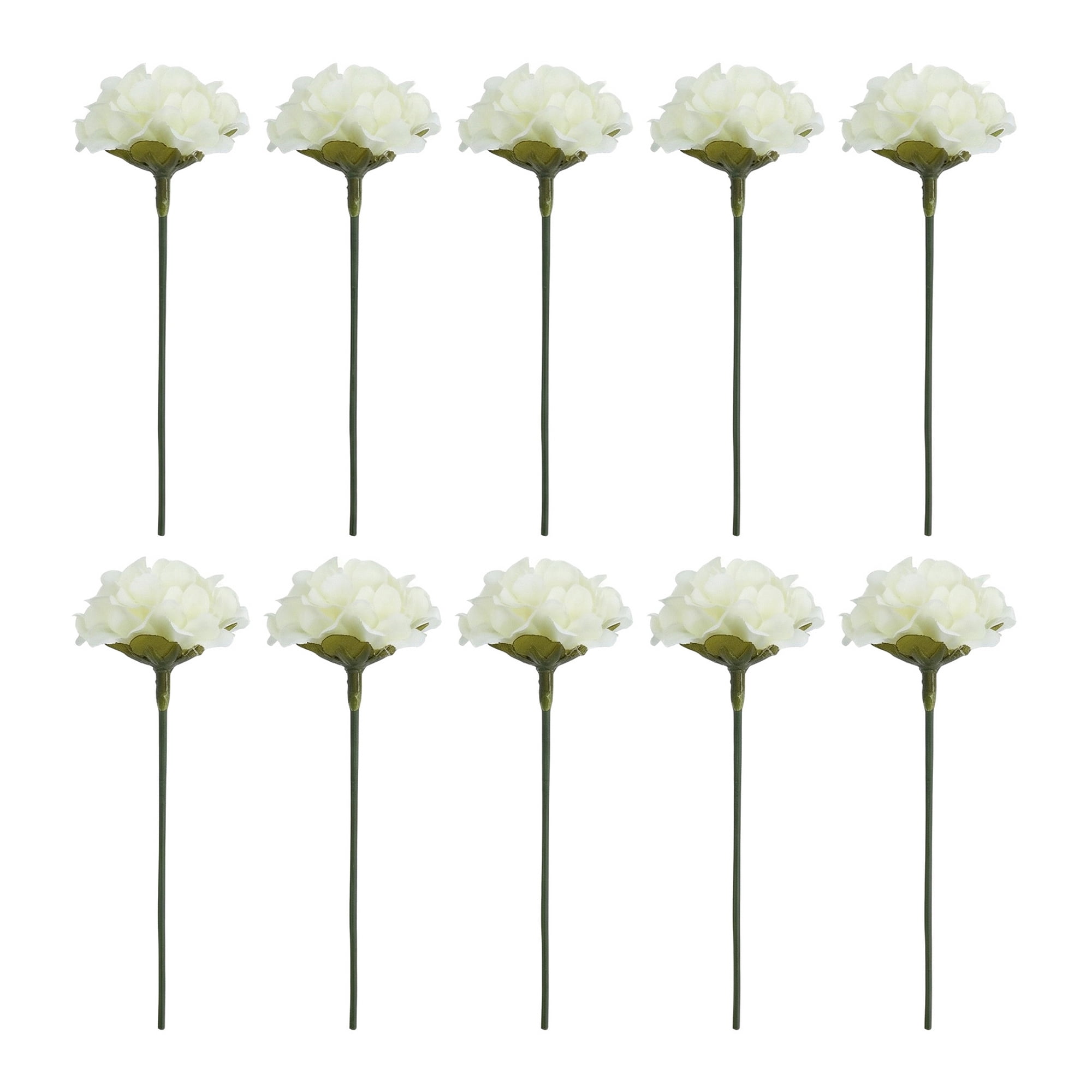 Unique Bargains Artificial Chrysanthemum Silk Mums Bouquets White 7.1inch