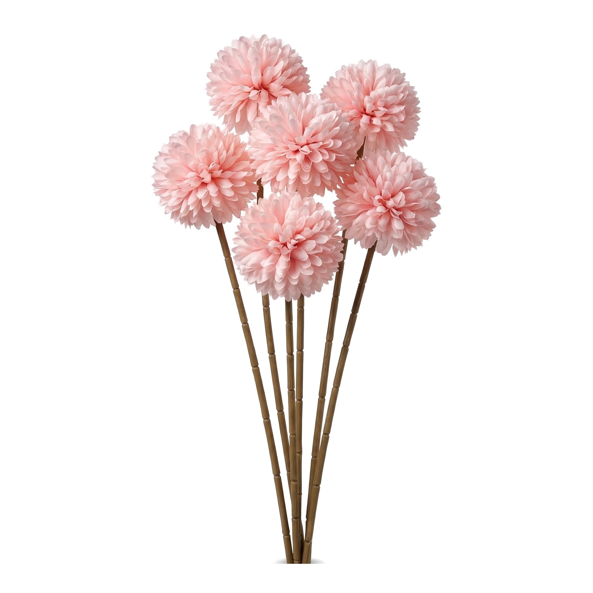 Unique Bargains Artificial Dandelion Flower Silk Pompon Bouquet Home Decor Pink 11.4 in