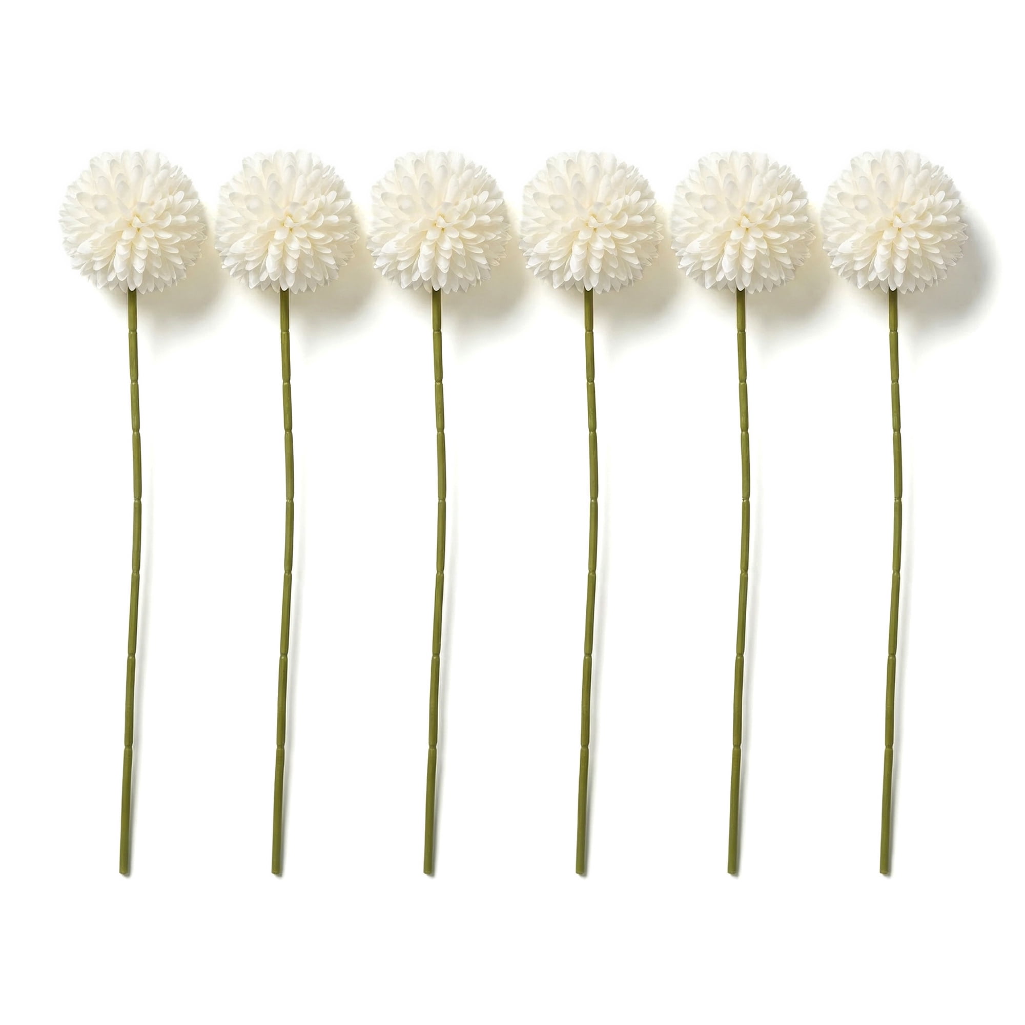 Unique Bargains Artificial Dandelion Flower Silk Pompon Bouquet Home Decor White 11.4 in