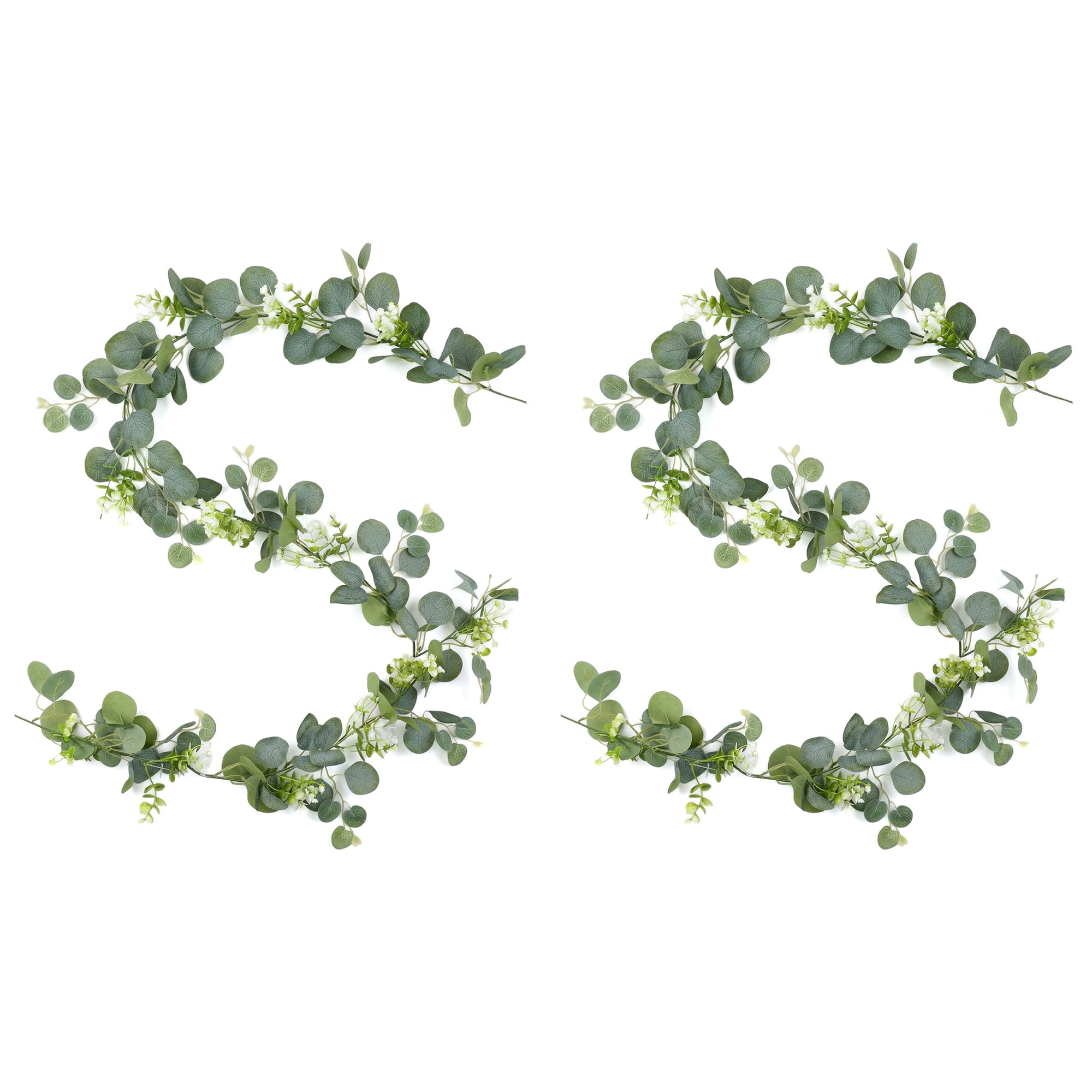 Unique Bargains Artificial Eucalyptus Garland Faux Runner Waterweed Vine Table 71 in