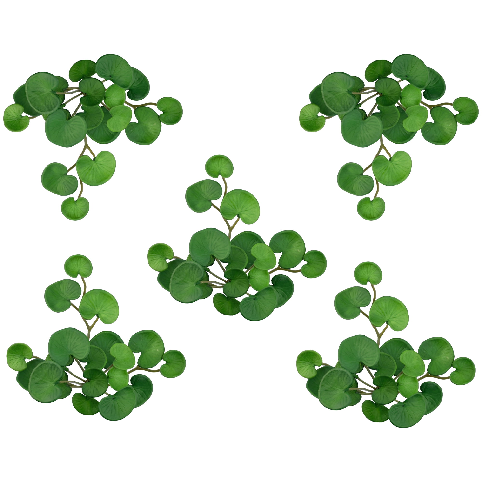 Unique Bargains Artificial Faux Pennywort Money Grass Greenery for Office Green 6.7 in