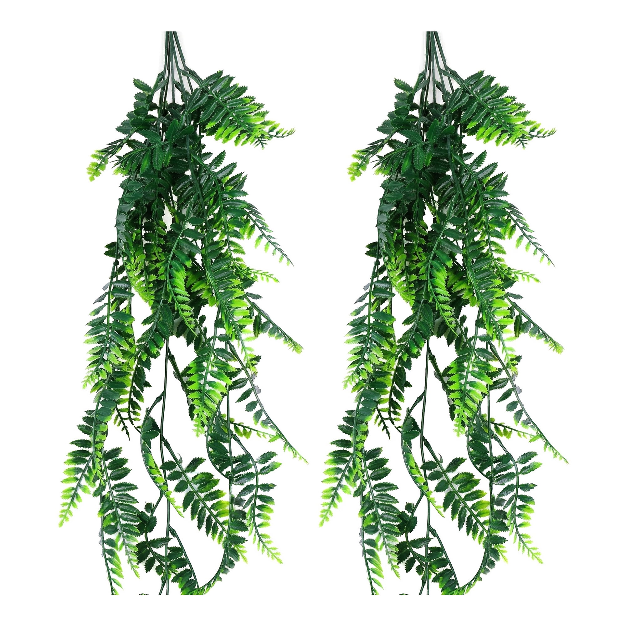 Unique Bargains Artificial Hanging Plants Faux Eucalyptus for Decor Five-Forked Persian
