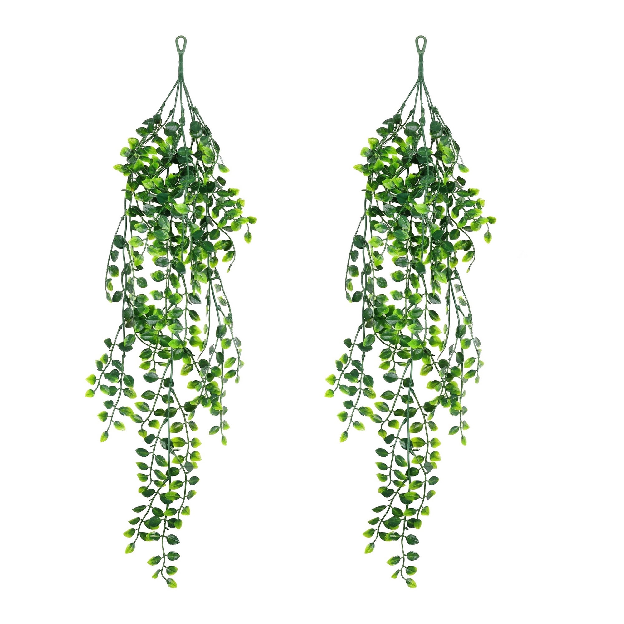 Unique Bargains Artificial Hanging Plants Faux Eucalyptus for Decor Five-Pronged Ivy