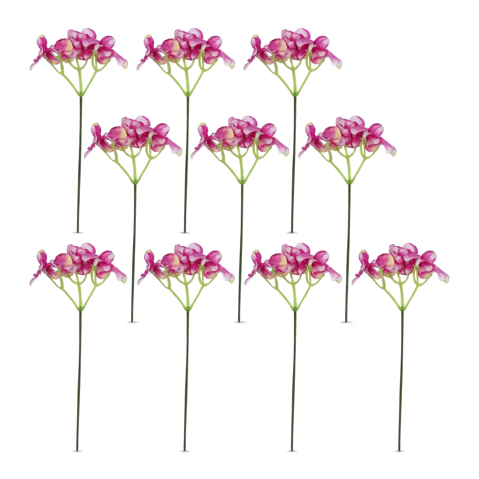 Unique Bargains Artificial Hydrangea Flowers with Detachable Heads Purple 8.3inch
