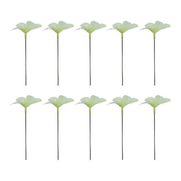 Unique Bargains Artificial Orchid Flowers Detachable HeadsSilk Phalaenopsis Green 5.9 in