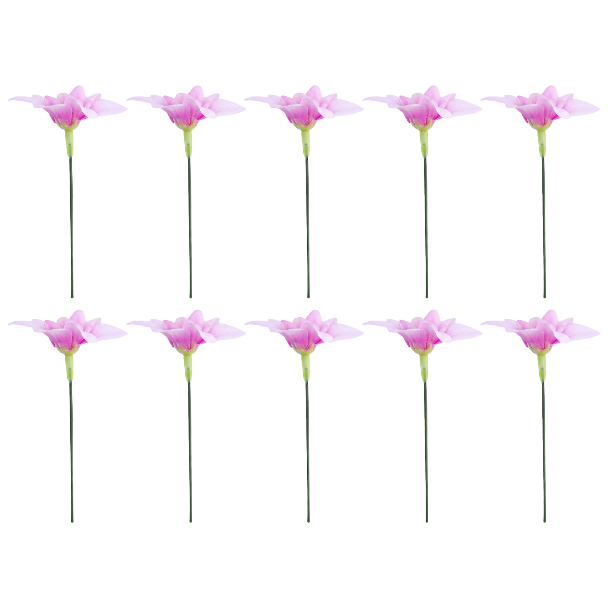 Unique Bargains Artificial Orchid Flowers Detachable HeadsSilk Phalaenopsis Purple 5.9 in