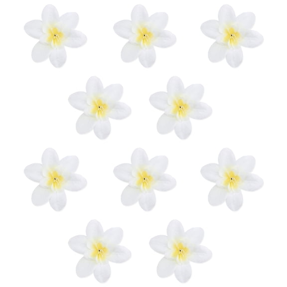 Unique Bargains Artificial Orchid Flowers Detachable HeadsSilk Phalaenopsis White 5.9 in