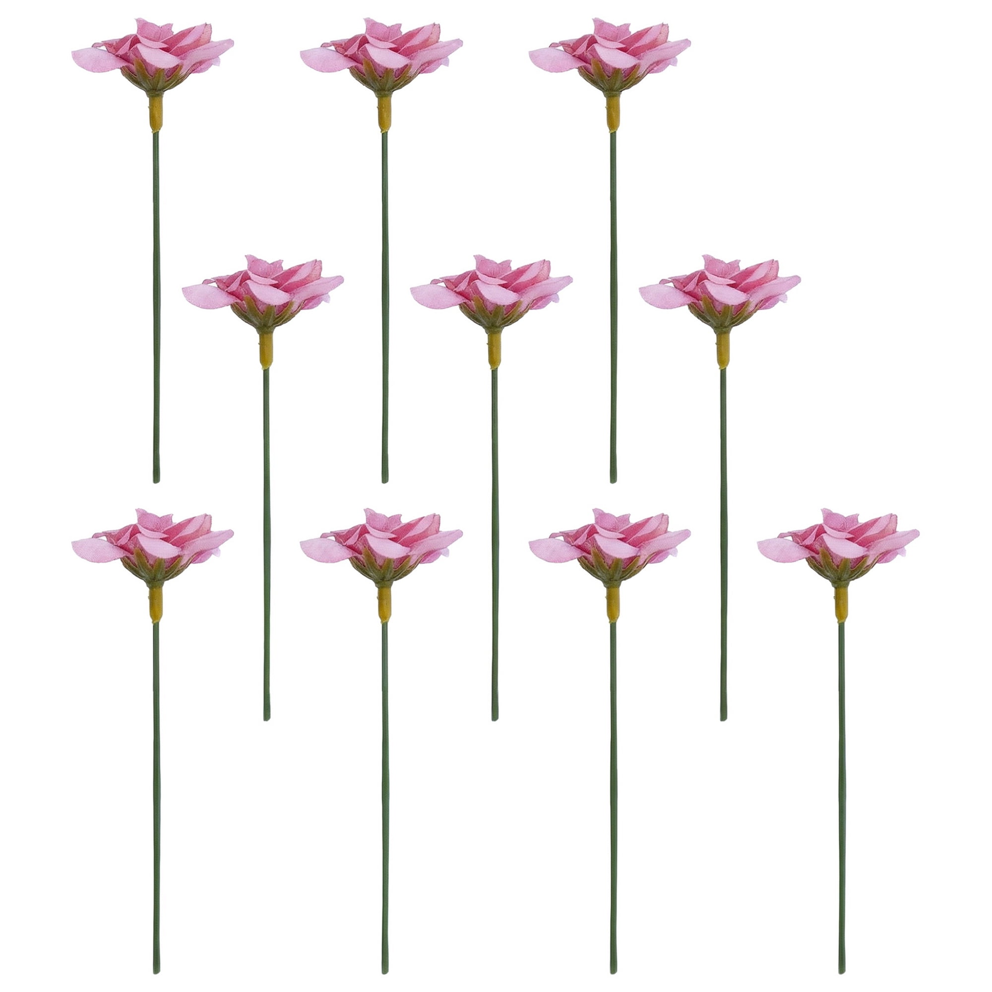 Unique Bargains Artificial Roses Bouquet Silk Rose with Detachable Flower Dark Coffee