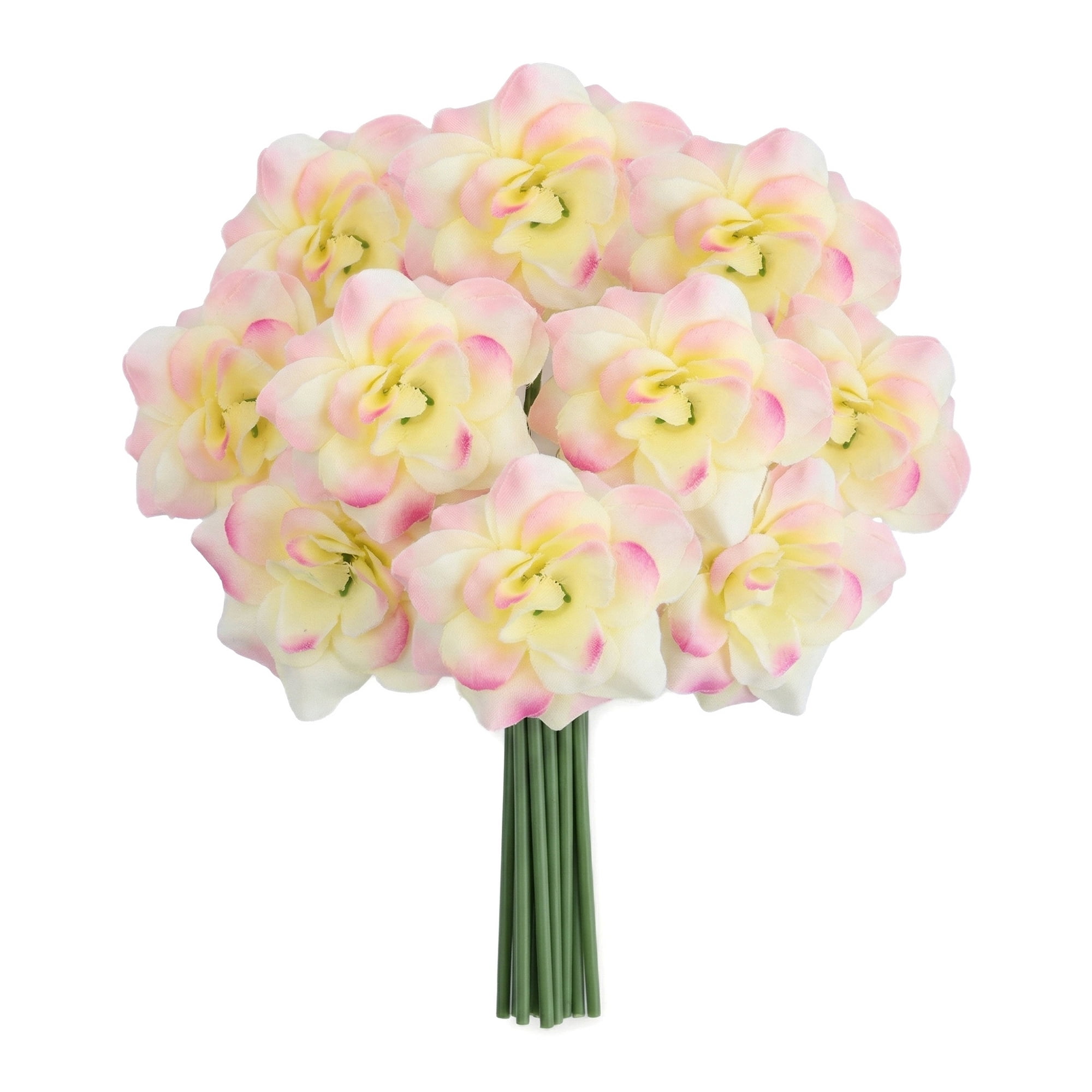 Unique Bargains Artificial Roses Silk Detachable Head Flowers Decor MultiColor 5.9 in