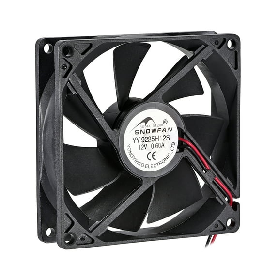 Unique Bargains Authorized 92mmx92mmx25mm 12V Brushless DC Cooling Fan Y-Y9225H12S