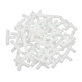 thumbnail image 1 of Unique Bargains Auto Car 3mm Inner Dia T-piece Tube Hose Pipe Tee Connector Fittings White 50PCS, 1 of 3