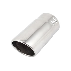 Unique Bargains Auto Car 70mm Slant Tip Bent Stainless Steel Exhaust Muffler Tail Pipe