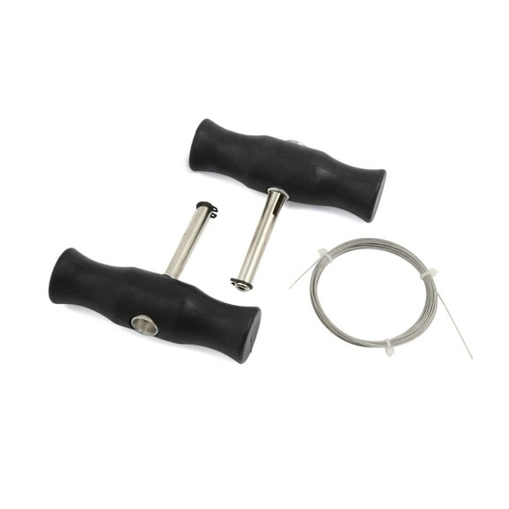 Unique Bargains Auto Car Black Nonslip T Handle Window Glass Windshield Remover Tool w Wire
